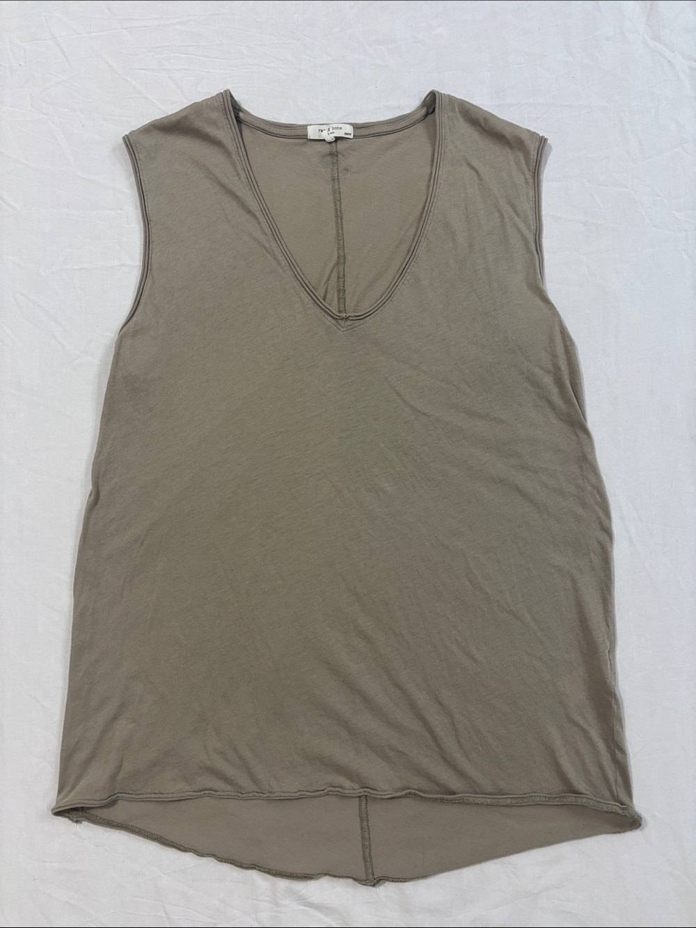 Rag & Bone The Gaia Tank in Tan Taupe color